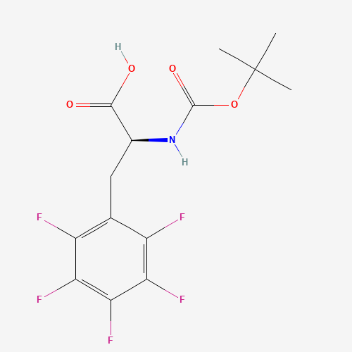 BOC-L-PENTAFLUOROPHENYLALANINE (CAS: 34702-60-8) - Chemical Structure and Molecular Formula 