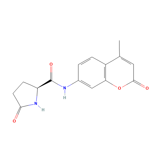 L-PYROGLUTAMIC ACID 4-METHYL-7-COUMARINYLAMIDE HYDRATE (CAS: 66642-36-2) - Related Chemical Product