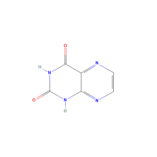 Lumazine (CAS: 487-21-8) - Chemical Structure and Molecular Formula 