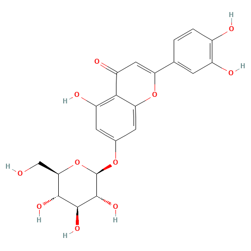 Cynaroside (CAS: 5373-11-5) - Chemical Structure and Molecular Formula 