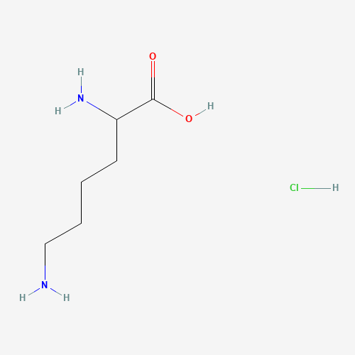 DL-Lysine monohydrochloride (CAS: 70-53-1) - Chemical Structure and Molecular Formula 