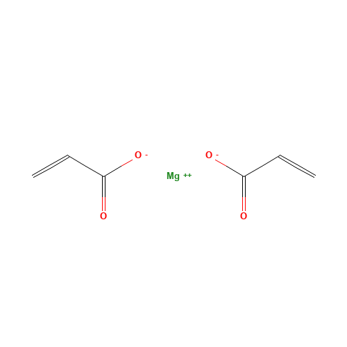 MAGNESIUM ACRYLATE (CAS: 5698-98-6) - Chemical Structure and Molecular Formula 