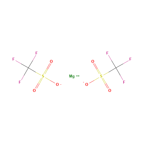 MAGNESIUM TRIFLUOROMETHANESULFONATE (CAS: 60871-83-2) - Chemical Structure and Molecular Formula 