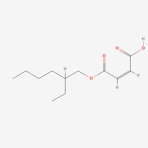 MALEIC ACID MONO(2-ETHYLHEXYL) ESTER (CAS: 2370-71-0) - Chemical Structure and Molecular Formula 