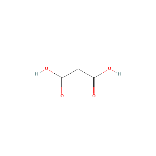Malonic acid (CAS: 141-82-2) - Chemical Structure and Molecular Formula 