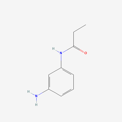 N-(3-Aminophenyl)propionamide (CAS: 22987-10-6) - Chemical Structure and Molecular Formula 