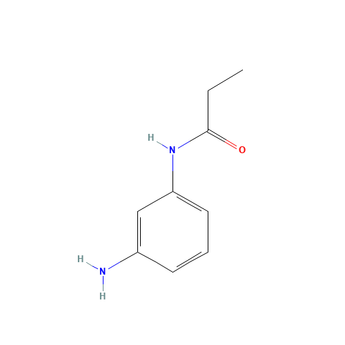 N-(3-Aminophenyl)propionamide (CAS: 22987-10-6) - Chemical Structure and Molecular Formula 