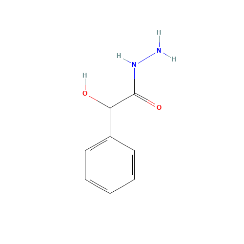 MANDELIC ACID HYDRAZIDE (CAS: 2443-66-5) - Chemical Structure and Molecular Formula 