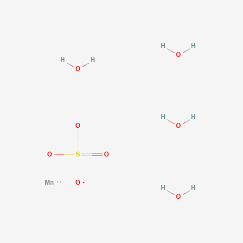 MANGANESE(II) SULFATE TETRAHYDRATE (CAS: 10101-68-5) - Chemical Structure and Molecular Formula 