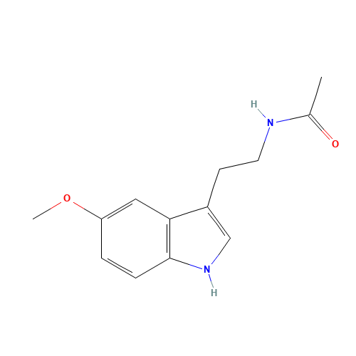 Melatonine (CAS: 73-31-4) - Chemical Structure and Molecular Formula 