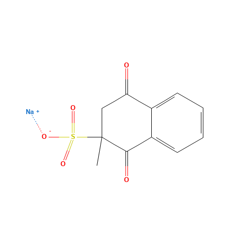 Menadione sodium bisulfite (CAS: 130-37-0) - Chemical Structure and Molecular Formula 
