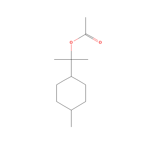 DIHYDROTERPINYL ACETATE (CAS: 80-25-1) - Chemical Structure and Molecular Formula 