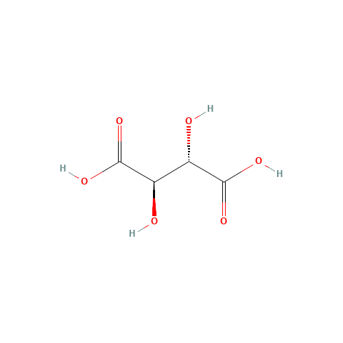MESOTARTARIC ACID (CAS: 147-73-9) - Chemical Structure and Molecular Formula 