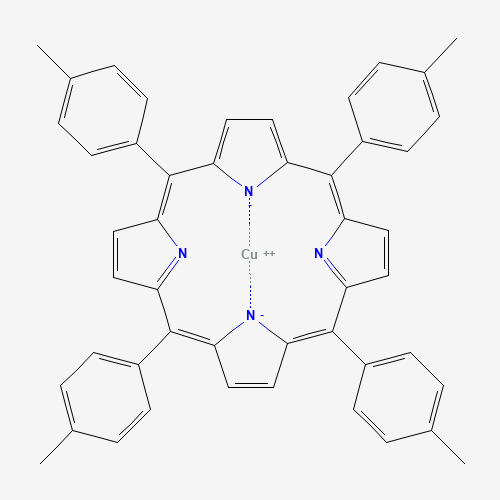 meso-Tetratolylporphyrin-Cu(II) (CAS: 19414-66-5) - Chemical Structure and Molecular Formula 
