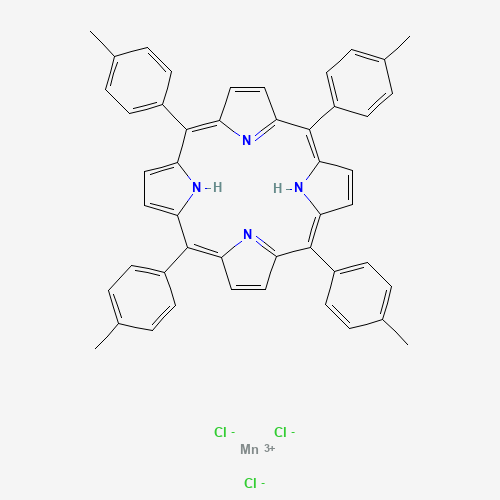 meso-Tetratolylporphyrin-Mn(III)chloride (CAS: 43145-44-4) - Chemical Structure and Molecular Formula 