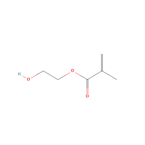 2-Hydroxyethyl methacrylate (CAS: 868-77-9) - Chemical Structure and Molecular Formula 