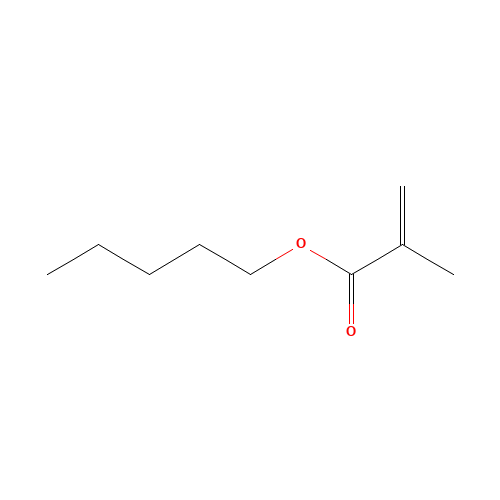 N-AMYL METHACRYLATE (CAS: 2849-98-1) - Chemical Structure and Molecular Formula 