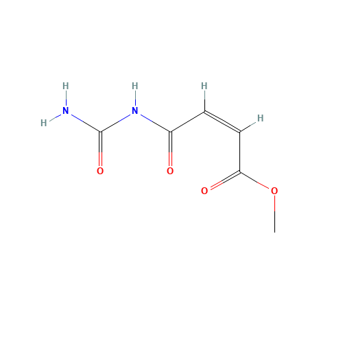 methyl N-carbamoylmaleamate (CAS: 105-63-5) - Chemical Structure and Molecular Formula 