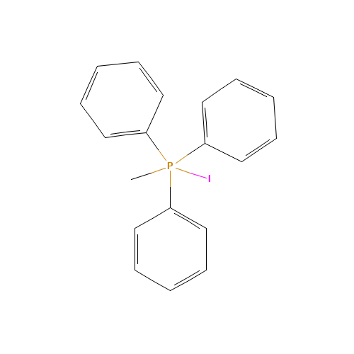 METHYLTRIPHENYLPHOSPHONIUM IODIDE (CAS: 20667-19-0) - Chemical Structure and Molecular Formula 