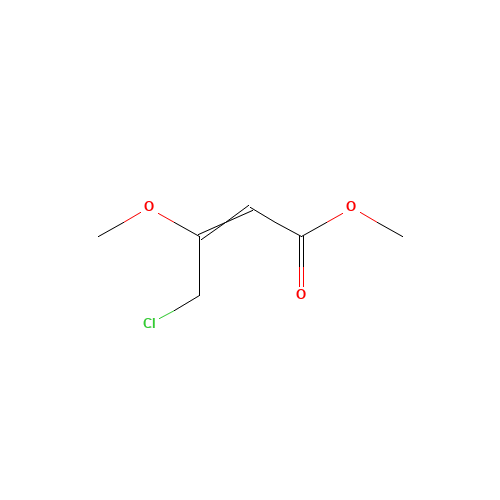 Methyl 4-chloro-3-methoxy-2-(E)-butenoate (CAS: 85153-60-2) - Chemical Structure and Molecular Formula 