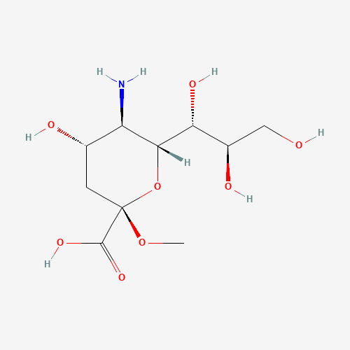 METHYL BETA-NEURAMINIC ACID (CAS: 56144-08-2) - Chemical Structure and Molecular Formula 