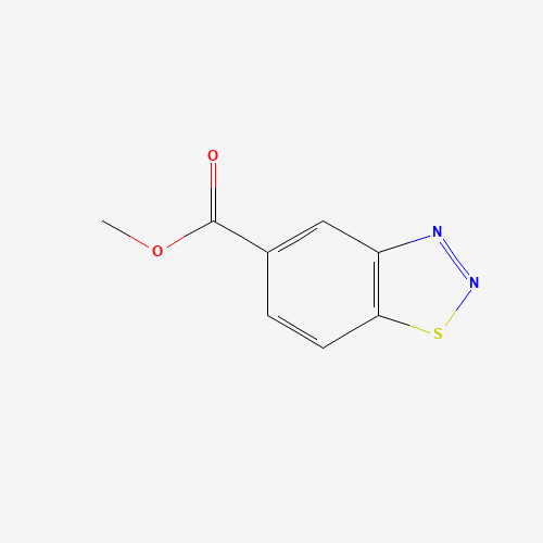 METHYL 1,2,3-BENZOTHIADIAZOLE-5-CARBOXYLATE (CAS: 23616-15-1) - Chemical Structure and Molecular Formula 