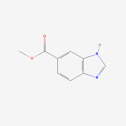 METHYL 1H-BENZIMIDAZOLE-5-CARBOXYLATE (CAS: 26663-77-4) - Chemical Structure and Molecular Formula 