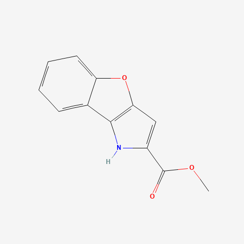 METHYL1H-BENZO[4,5]FURO[3,2-B]PYRROLE-2-CARBOXYLATE (CAS: 155445-31-1) - Chemical Structure and Molecular Formula 