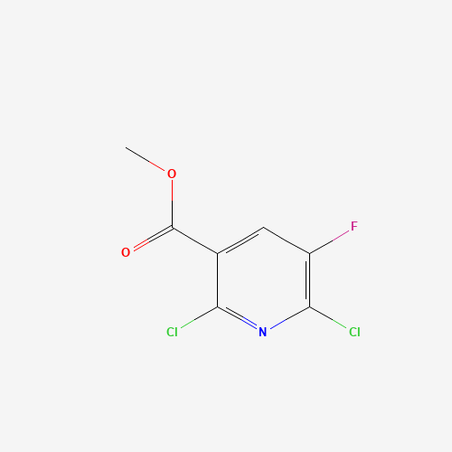 METHYL 2,6-DICHLORO-5-FLUORONICOTINATE (CAS: 189281-66-1) - Chemical Structure and Molecular Formula 