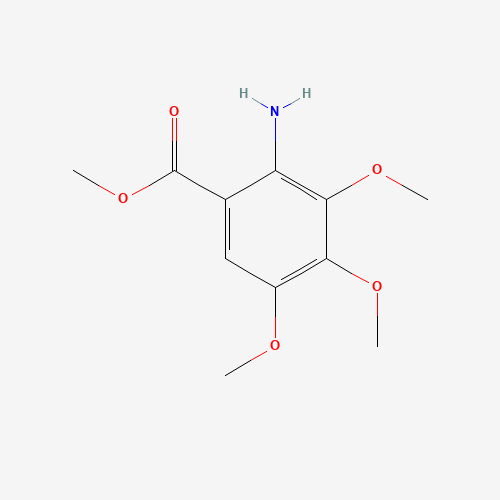 Methyl 2-amino-3,4,5-trimethoxybenzoate (CAS: 5035-82-5) - Chemical Structure and Molecular Formula 