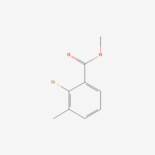 Methyl 2-bromo-3-methylbenzoate (CAS: 131001-86-0) - Chemical Structure and Molecular Formula 