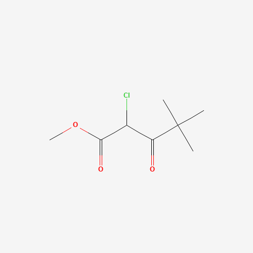 METHYL 2-CHLORO-4,4-DIMETHYL-3-OXOPENTANOATE (CAS: 306935-33-1) - Chemical Structure and Molecular Formula 