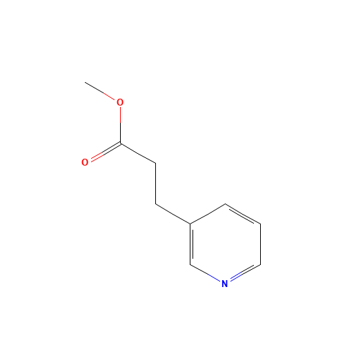 METHYL 3-(3-PYRIDYL)PROPIONATE (CAS: 84199-98-4) - Chemical Structure and Molecular Formula 