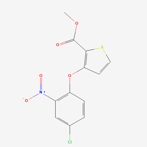 METHYL 3-(4-CHLORO-2-NITROPHENOXY)THIOPHENE-2-CARBOXYLATE (CAS: 91041-13-3) - Related Chemical Product