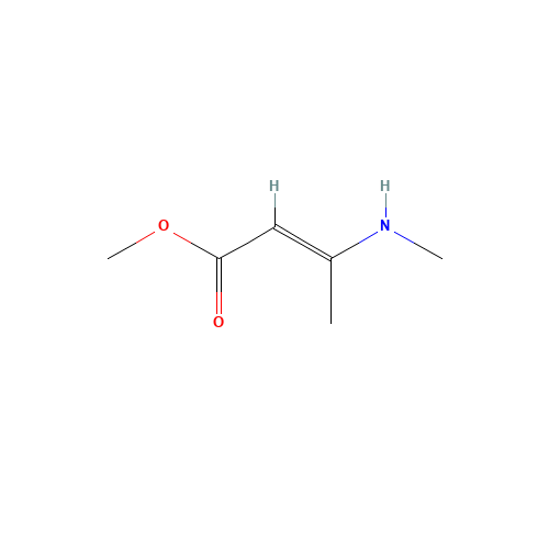 METHYL 3-METHYLAMINOCROTONATE (CAS: 13412-12-9) - Chemical Structure and Molecular Formula 