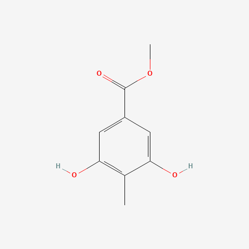 METHYL 3,5-DIHYDROXY-4-METHYLBENZOATE (CAS: 75238-29-8) - Chemical Structure and Molecular Formula 
