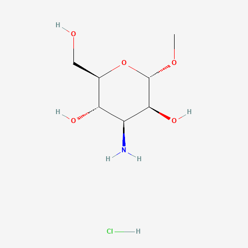 METHYL 3-AMINO-3-DEOXY-ALPHA-D-MANNOPYRANOSIDE HYDROCHLORIDE (CAS: 14133-35-8) - Chemical Structure and Molecular Formula 