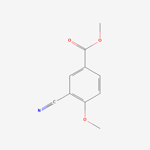 METHYL 3-CYANO-4-METHOXYBENZOATE (CAS: 25978-74-9) - Chemical Structure and Molecular Formula 