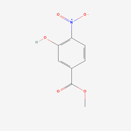 Methyl 3-hydroxy-4-nitrobenzoate (CAS: 713-52-0) - Chemical Structure and Molecular Formula 