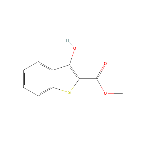 METHYL 3-HYDROXYBENZO[B]THIOPHENE-2-CARBOXYLATE (CAS: 13134-76-4) - Chemical Structure and Molecular Formula 