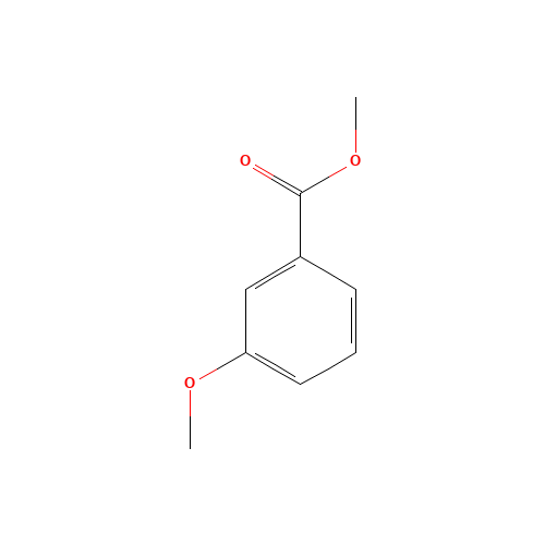 Methyl 3-methoxybenzoate (CAS: 5368-81-0) - Chemical Structure and Molecular Formula 
