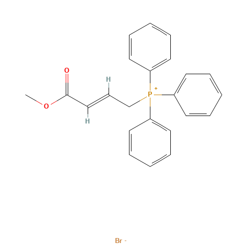 METHYL 4-(TRIPHENYLPHOSPHONIO)CROTONATE BROMIDE (CAS: 2181-98-8) - Chemical Structure and Molecular Formula 