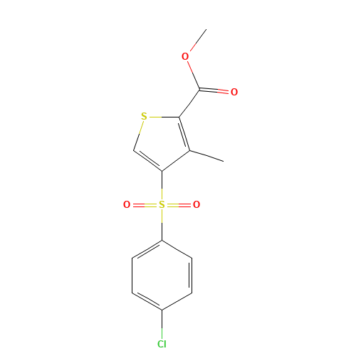 METHYL 4-[(4-CHLOROPHENYL)SULFONYL]-3-METHYLTHIOPHENE-2-CARBOXYLATE (CAS: 175137-60-7) - Related Chemical Product