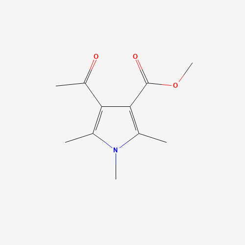 METHYL 4-ACETYL-1,2,5-TRIMETHYL-1H-PYRROLE-3-CARBOXYLATE (CAS: 175276-48-9) - Chemical Structure and Molecular Formula 