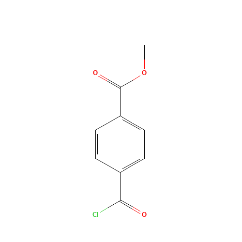 Methyl 4-chlorocarbonylbenzoate (CAS: 7377-26-6) - Chemical Structure and Molecular Formula 
