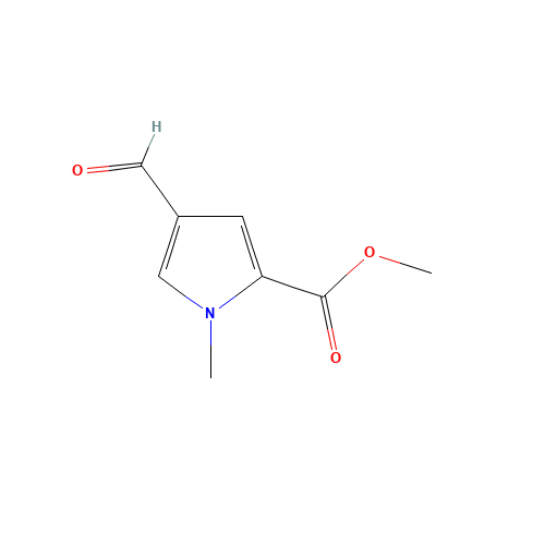 METHYL 4-FORMYL-1-METHYL-1H-PYRROLE-2-CARBOXYLATE (CAS: 67858-47-3) - Chemical Structure and Molecular Formula 