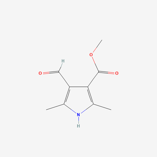 METHYL 4-FORMYL-2,5-DIMETHYL-1H-PYRROLE-3-CARBOXYLATE (CAS: 175205-91-1) - Chemical Structure and Molecular Formula 