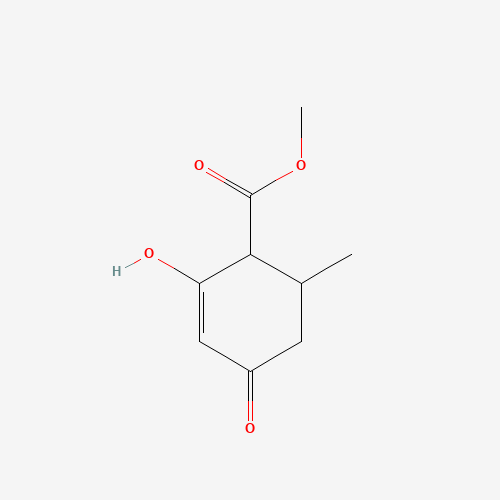 METHYL 4-HYDROXY-6-METHYL-2-OXO-3-CYCLOHEXENE-1-CARBOXYLATE (CAS: 39493-62-4) - Chemical Structure and Molecular Formula 