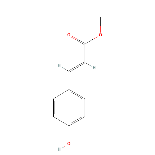 Methyl 4-hydroxycinnamate (CAS: 19367-38-5) - Chemical Structure and Molecular Formula 