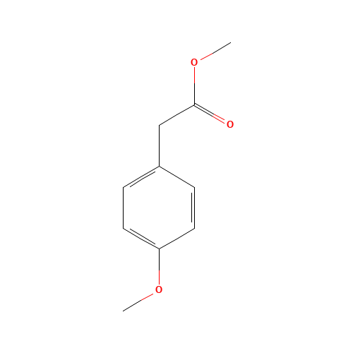 METHYL 4-METHOXYPHENYLACETATE (CAS: 23786-14-3) - Chemical Structure and Molecular Formula 